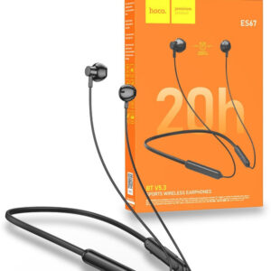 HOCO ES67 Wireless Neckband Price In Bangladesh The Hoco ES67 Wireless Neckband is a pair of Bluetooth headphones that are designed for sports and other active activities. They feature a comfortable and secure fit, as well as a long battery life. The headphones also have a built-in microphone, so you can take calls hands-free. Here are some of the key features of the Hoco ES67 Wireless Neckband: Bluetooth 5.3 connectivity: Provides a stable connection with your device and reduces lag. Magnetic adsorption: The earbuds attach to each other when not in use, which helps to prevent them from getting lost. IPX5 water resistance: Can withstand splashes of water and sweat. HD audio: Clear and crisp audio with a well-balanced soundstage. Long battery life: Up to 20 hours of playtime on a single charge. Built-in microphone: Lets you take calls hands-free. Overall, the Hoco ES67 Wireless Neckband is a good option for those looking for a pair of Bluetooth headphones that are comfortable, durable, and have a long battery life. They are perfect for use during workouts, runs, or other outdoor activities.