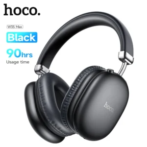 Immerse yourself in sound with the Hoco W35 Max Wireless Headphone. Unrivaled audio quality, stylish design, and seamless connectivity redefine your listening experience. Elevate your style and elevate your audio with Hoco."