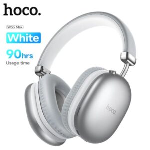 Immerse yourself in sound with the Hoco W35 Max Wireless Headphone. Unrivaled audio quality, stylish design, and seamless connectivity redefine your listening experience. Elevate your style and elevate your audio with Hoco."